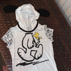 Snoopy Hooded Tee with Ears